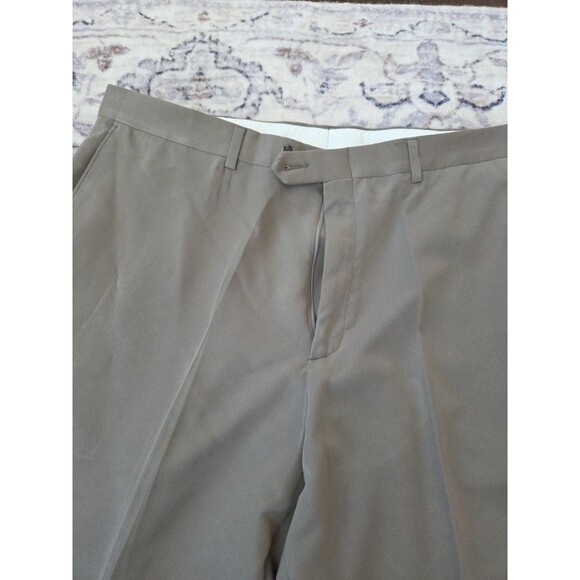 #46 Haggar select no iron cotton men's pants 38x29 Tan Dacron polyester 38x29 - Picture 2 of 4